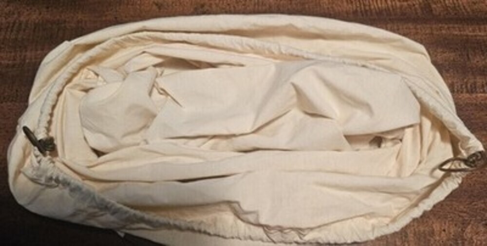 Michael Kors Dust Bag Cover 21x21 Ivory MK Brown Logo XL Excellent Condition - Picture 3 of 6